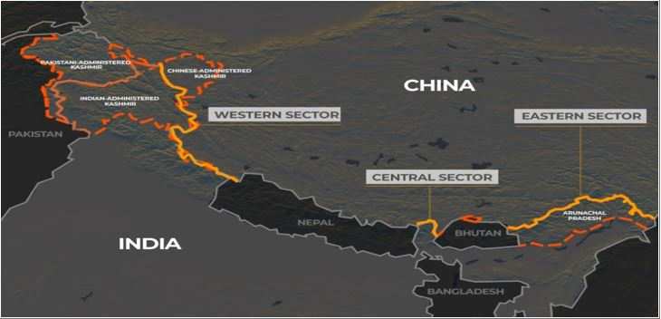 cina india geografia